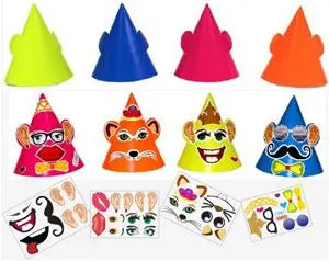 Make A Face Hats - 100 Hats/Kit  - Party Direct