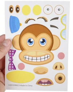 Make-A-Face Zoo Animal Stickers  - Party Direct