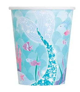 Mermaid 9oz Cups - 8/Pack or 96/Unit  - Party Direct