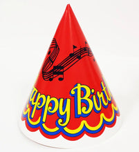 Load image into Gallery viewer, Music Theme Birthday Hat - 25 Hats/Pack  - Party Direct
