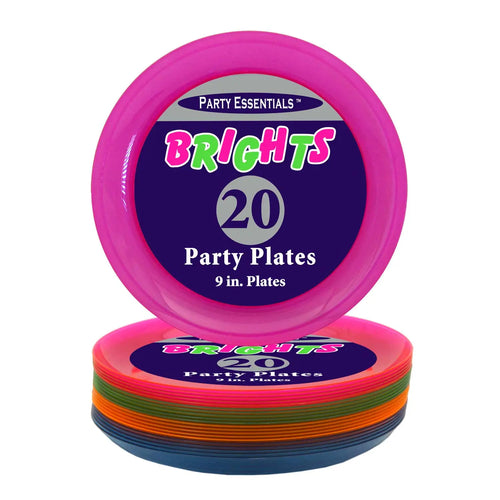 Neon Party Plates - 9
