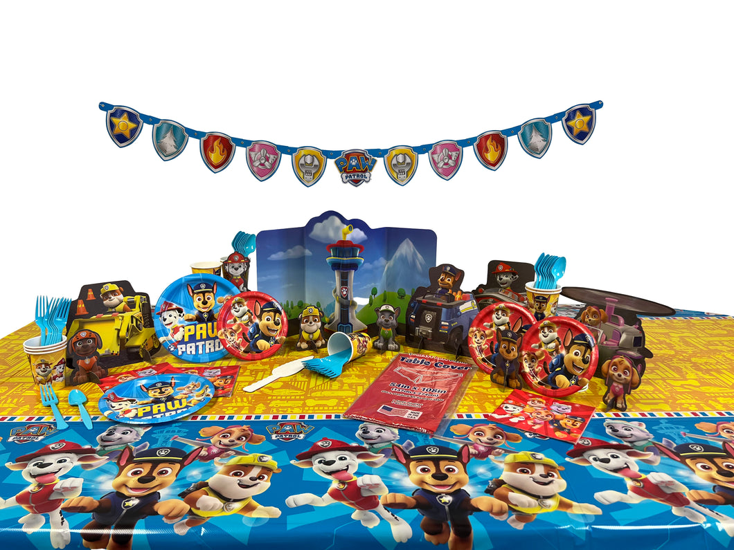 Paw Patrol Birthday Party Deluxe Kit for 8 or 16 Guests