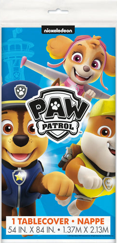 Paw Patrol Plastic Table Cover - 1 Each or 12 Table Covers/Unit  - Party Direct