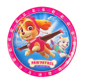 Paw Patrol "Skye Pink" 9in Plates - 8 Plates/Pack or 96 Plates/Case