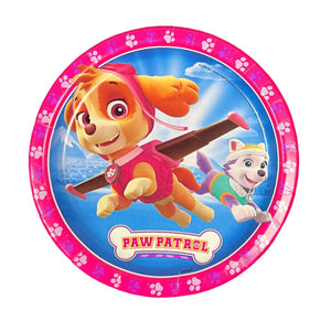 Paw Patrol "Skye Pink" 7in Plates - 8 Plates/Pack or 96 Plates/Case