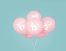 Load image into Gallery viewer, Pink Floral Elephant 12&quot; Latex Balloons - 8 Balloons/Pack  - Party Direct
