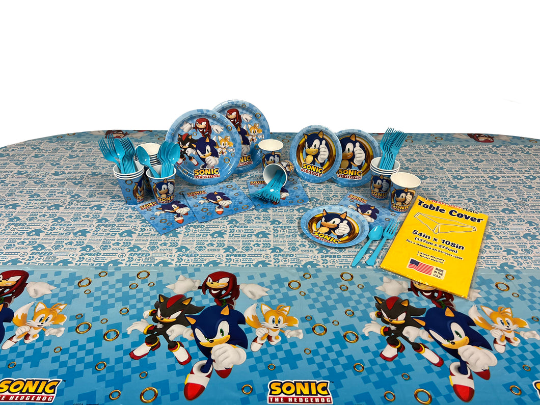 Sonic Birthday Party Kit for 8 or 16 Guests