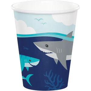 Shark Party 9oz Cups - 8 Cups/Pack or 96 Cups/Unit Party Direct