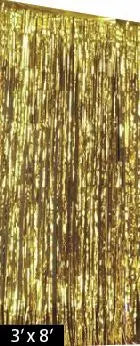 Shimmering Curtain, Silver or Gold - 1 Each  - Party Direct