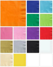 Load image into Gallery viewer, Solid Color Napkins, Luncheon 6&quot; x 6&quot; - 100/PK or 600/CS Party Direct
