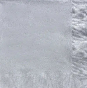Solid Color Napkins, Luncheon 6" x 6" - 100/PK or 600/CS Party Direct