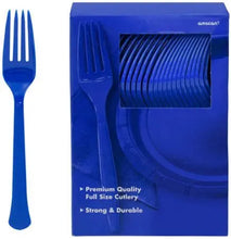 Load image into Gallery viewer, Solid Color Plastic Forks - 100/Pack or 600/Case  - Party Direct
