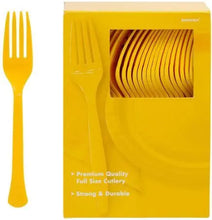 Load image into Gallery viewer, Solid Color Plastic Forks - 100/Pack or 600/Case  - Party Direct
