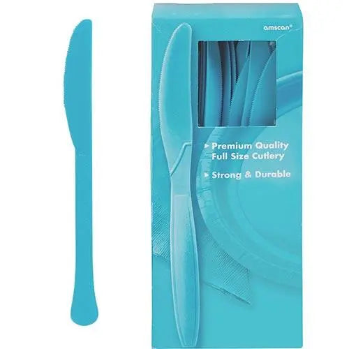 Solid Color Plastic Knives - 100/Pack or 600/Case  - Party Direct