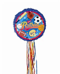 Sports/Birthday Pull-String Piñata  - Party Direct