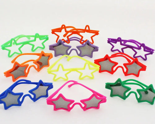Star-Shaped Eye Glasses, With or Without Lenses  - Party Direct