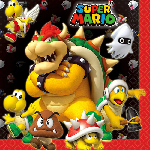 Super Mario Brothers Luncheon Napkin  - Party Direct