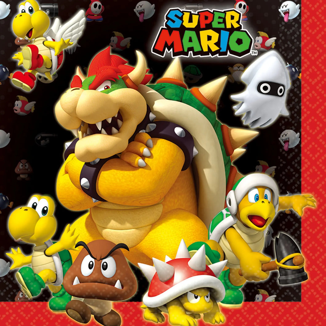 Super Mario Brothers Luncheon Napkin  - Party Direct