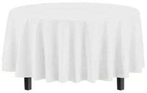 Table Covers, Plastic, 84 Round - 12/Case or Each Party Direct