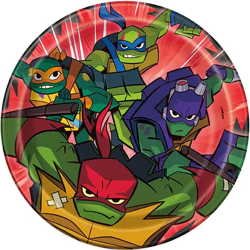 Teenage Mutant Ninja Turtle 7in Plate - 8 Plates/Pack or 96 Plates/Unit Party Direct