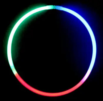 Tri-Color Glow Necklace - 50 pieces/tube  - Party Direct