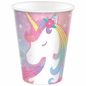 Unicorn Birthday 9oz Cup - 8 Cups/Pack or 96 Cups/Unit Party Direct