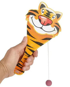Zoo Animal Paddle Ball, 9" Assorted  - Party Direct
