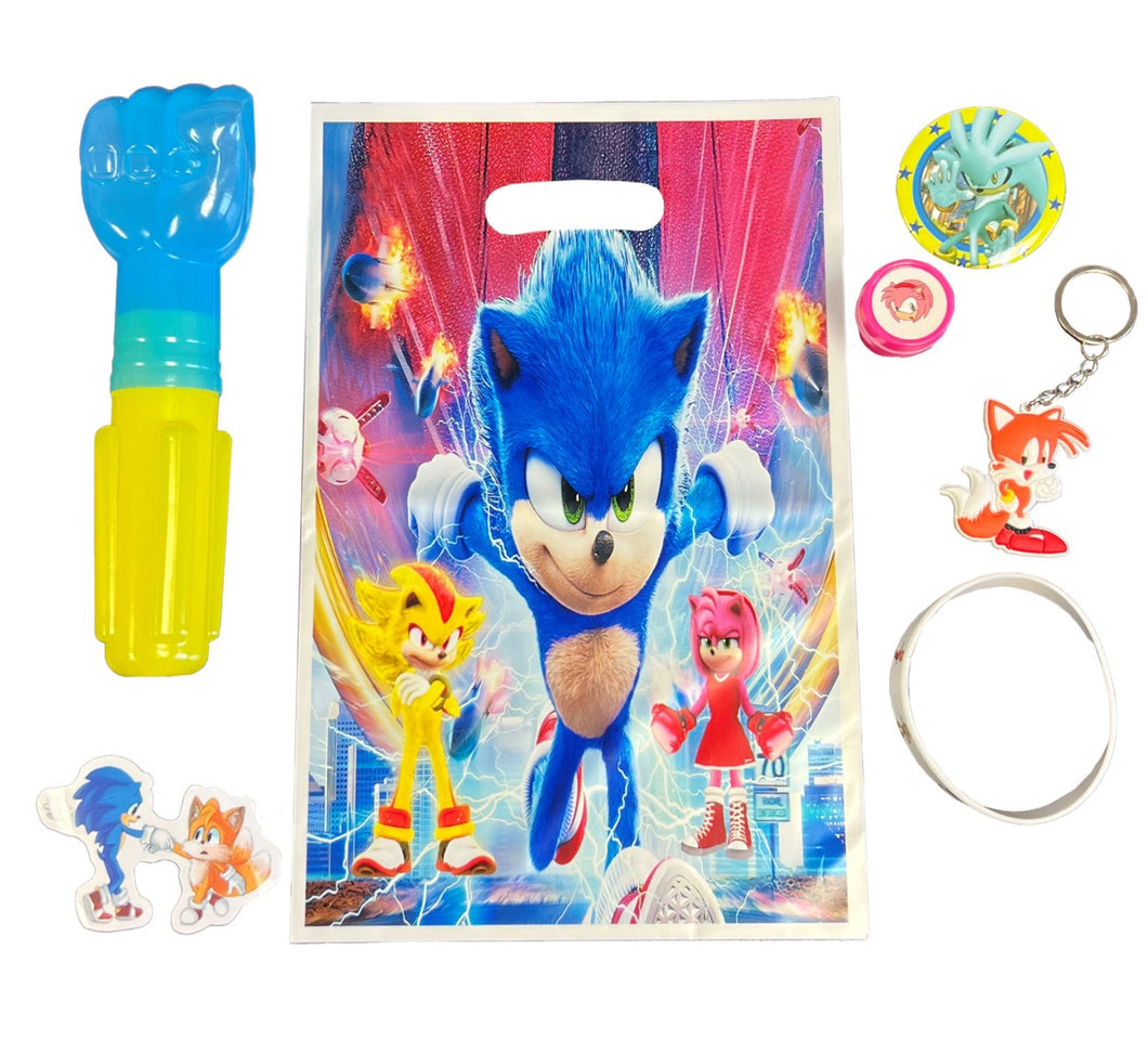 Sonic Hedgehog Mega Fun Favor Bag – 1 Each