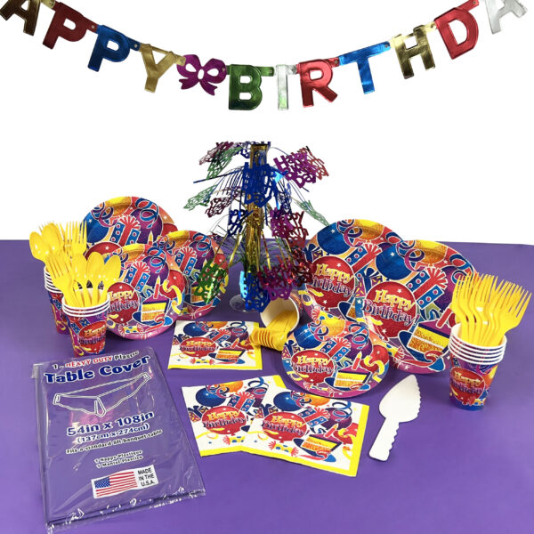 Birthday Fun Party Deluxe Kit for 8 or 16 Guest