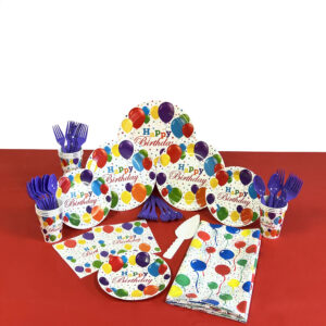 Birthday Balloon Jamboree Party Kit for 8 or 16 Guests
