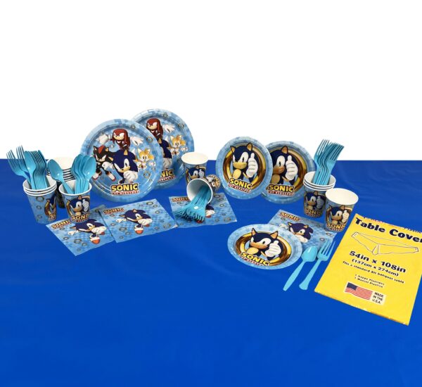 Sonic The Hedgehog Party Kit for 8 or 16 Guests