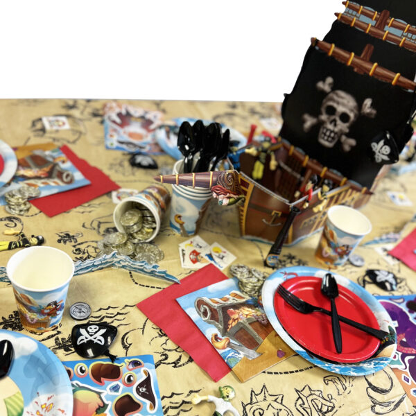 Pirate Treasure 9" Plates - 8 Plates - Image 3