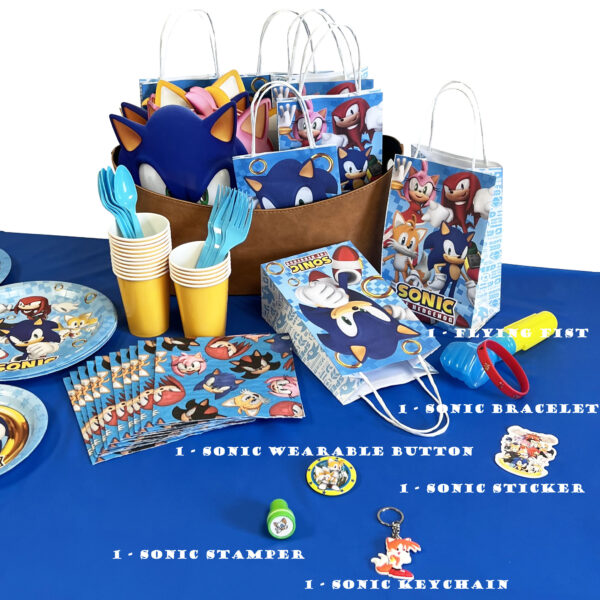 Sonic Hedgehog Mega Fun Favor Bag - 1 Each - Image 2
