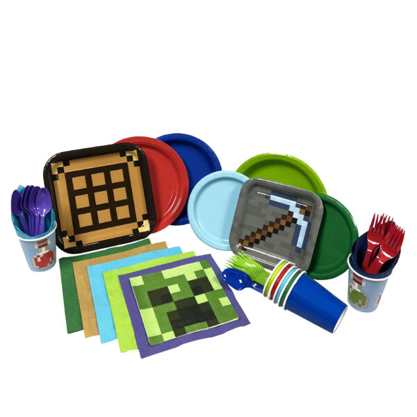 Minecraft 9in Plates - 8 Plates - Image 2