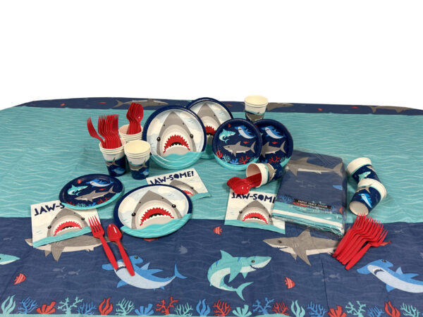 Shark Party Kit for 8 or 16 Guests