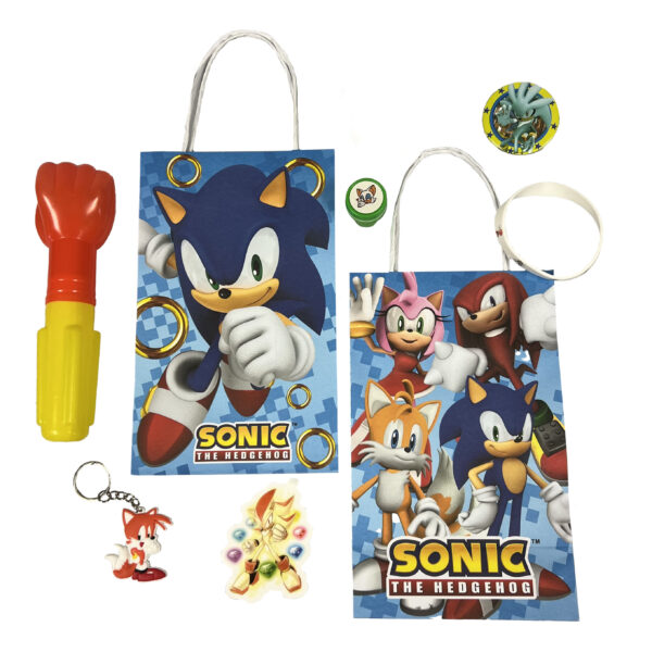 Sonic Hedgehog Mega Fun Favor Bag - 1 Each