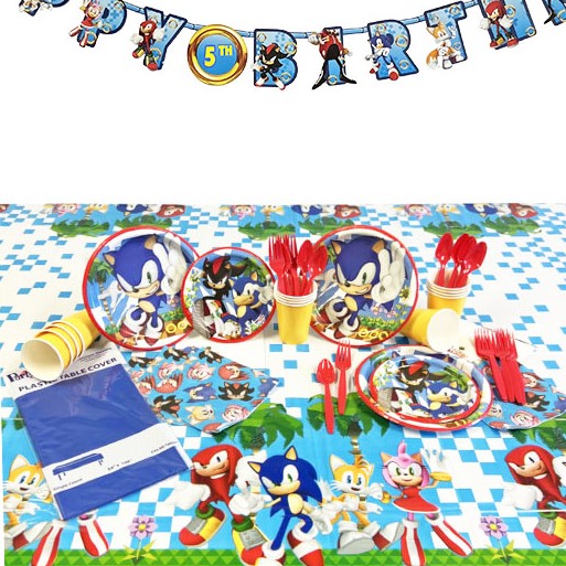 Sonic Birthday Party Deluxe Kit for 8 or 16 Guests