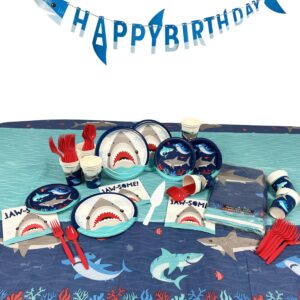 Shark Birthday Party Deluxe Kit for 8 or 16 Guests