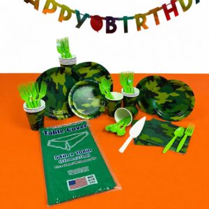 Camouflage Birthday Party Deluxe Kit for 8 or 16 Guests