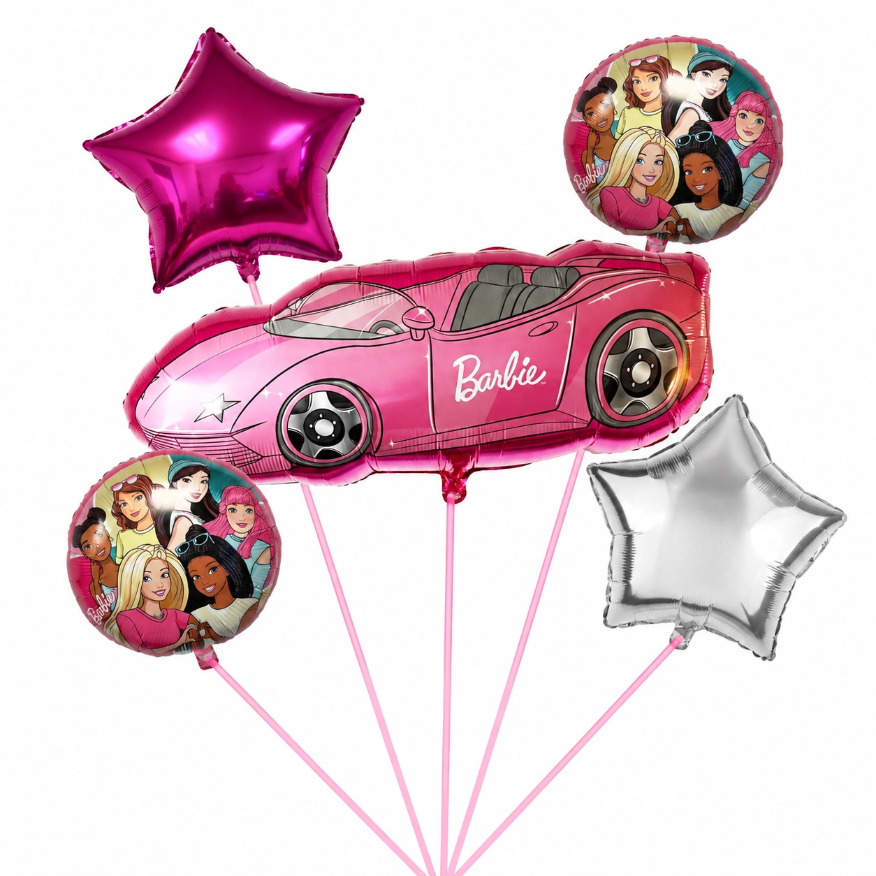 Barbie Car 5-Piece Balloon Kit - Image 2