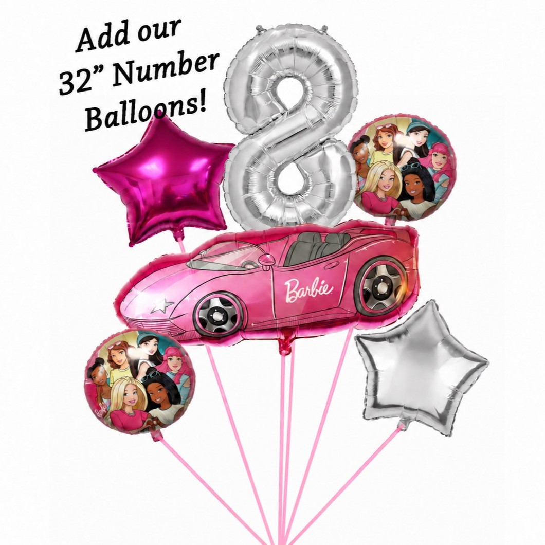 Barbie Car 5-Piece Balloon Kit - Image 3