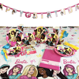 Barbie Birthday Party Deluxe Kit for 8 or 16 Guest