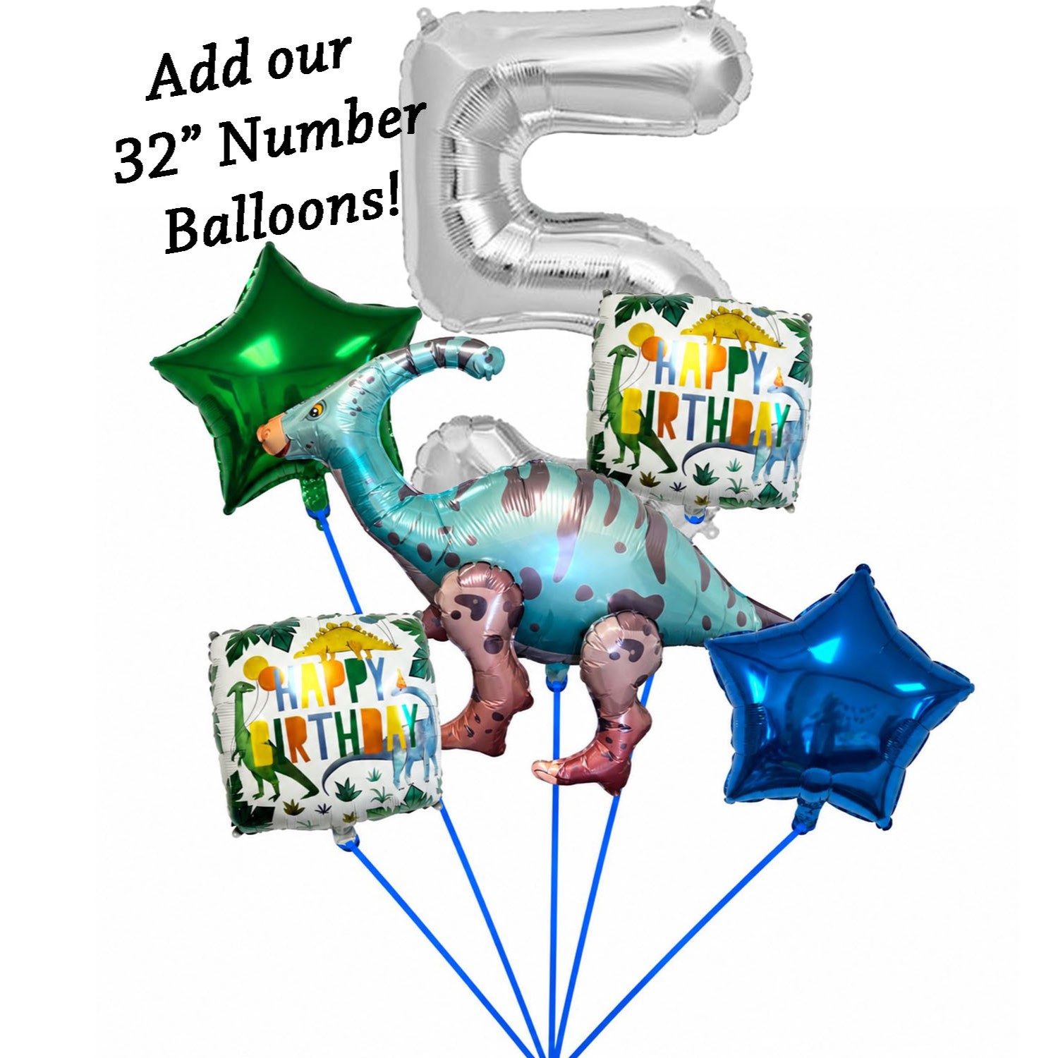 Dinosaur 5-Piece Balloon Kit #1 - Image 3