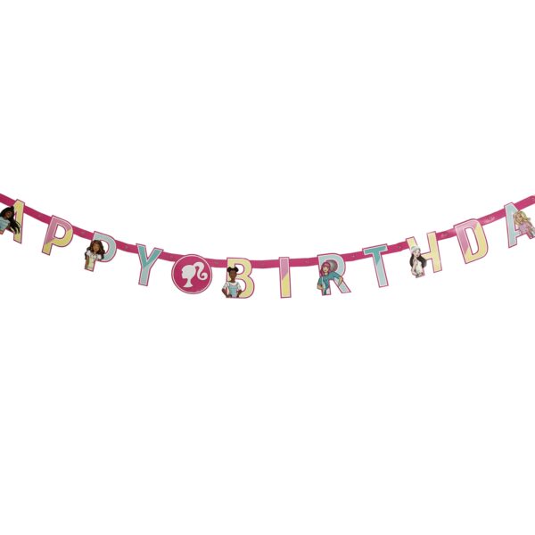 Barbie "Happy Birthday" Banner - 1 Banner