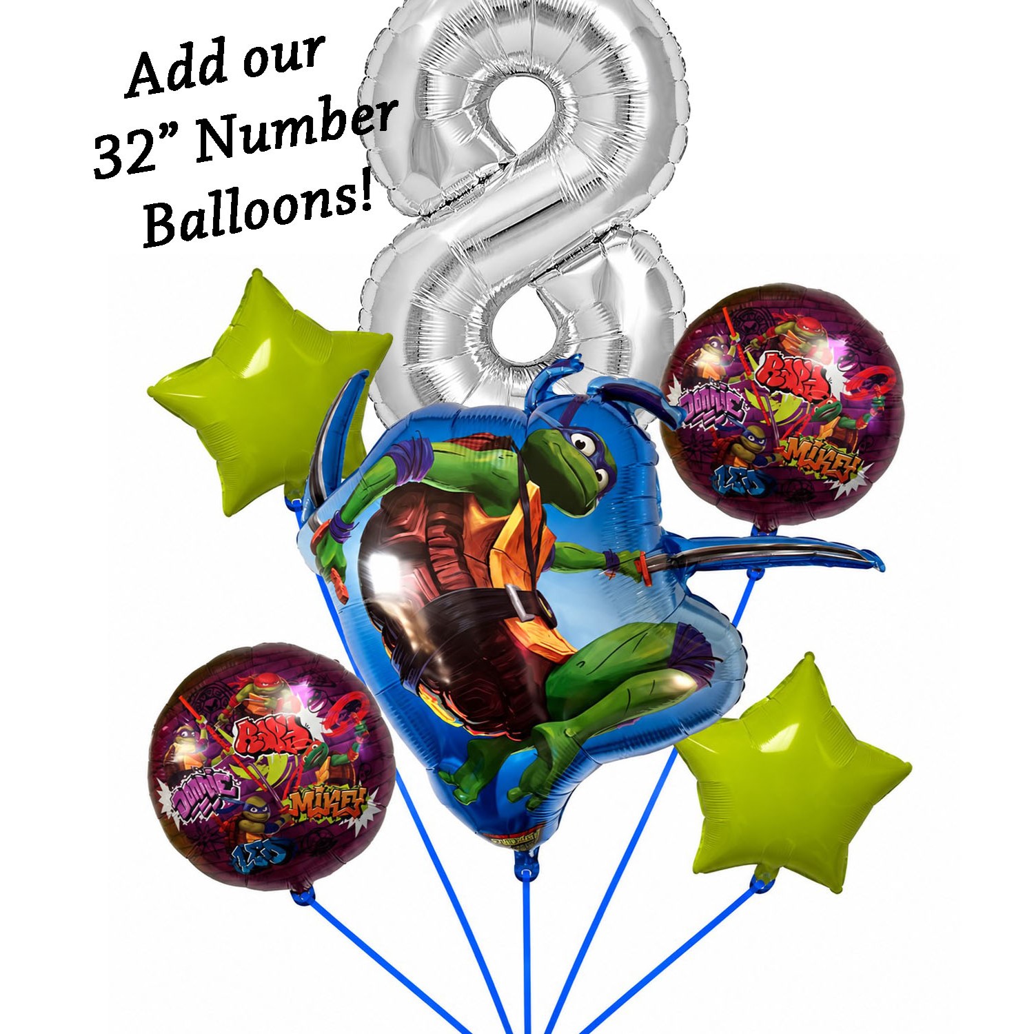 Teenage Mutant Ninja Turtles 5-Piece Balloon Kit - Image 5