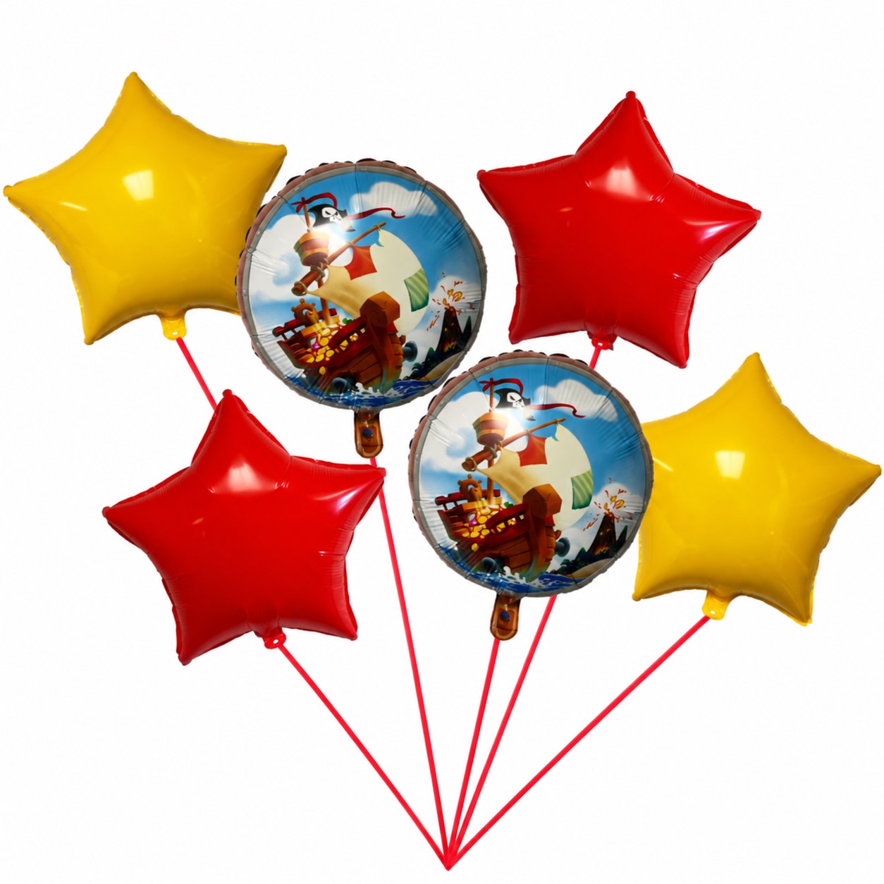 Pirate Treasure 6-Piece Balloon Kit - Image 2