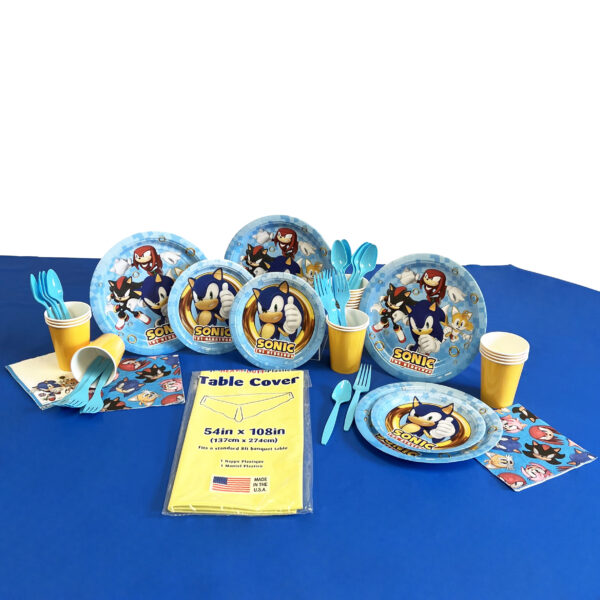 Sonic The Hedgehog Party Kit for 8 or 16 Guests