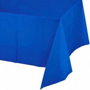 Jumbo Plastic Table Rolls - 1 Roll or 4 Rolls/Case - Blue