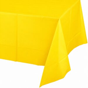 Jumbo Plastic Table Rolls - 1 Roll or 4 Rolls/Case - Yellow