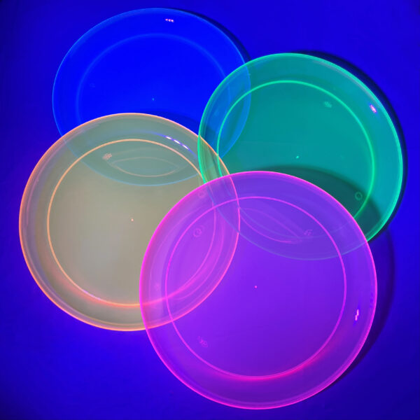 Neon Party Plates - 9" Assorted - 20/Pack or 240/Case - Image 2